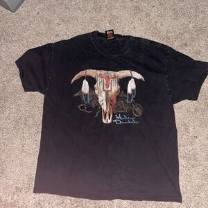 Harley-Davidson Black Texas skull tee